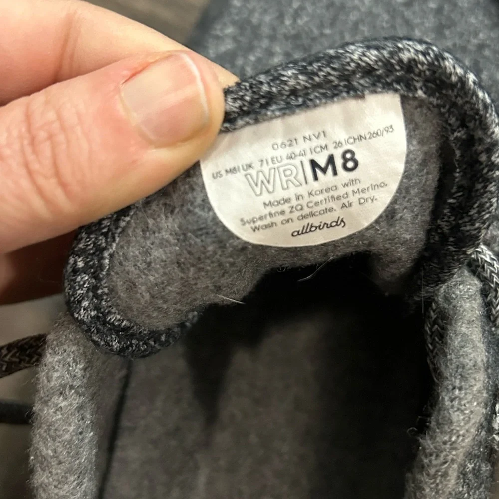 All birds wool‎ runner Men’s size 8